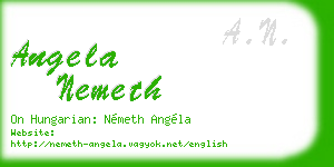 angela nemeth business card