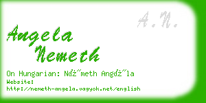 angela nemeth business card